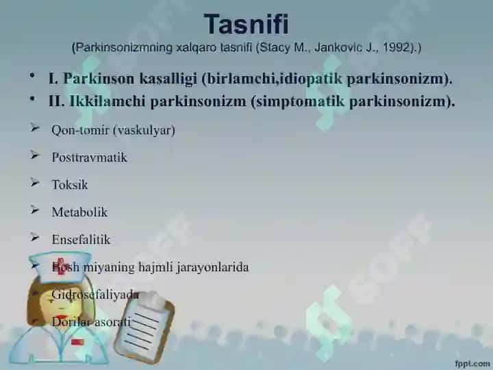 Parkinson kasalligini davolashda ishlatiladigan dori vositalari 4