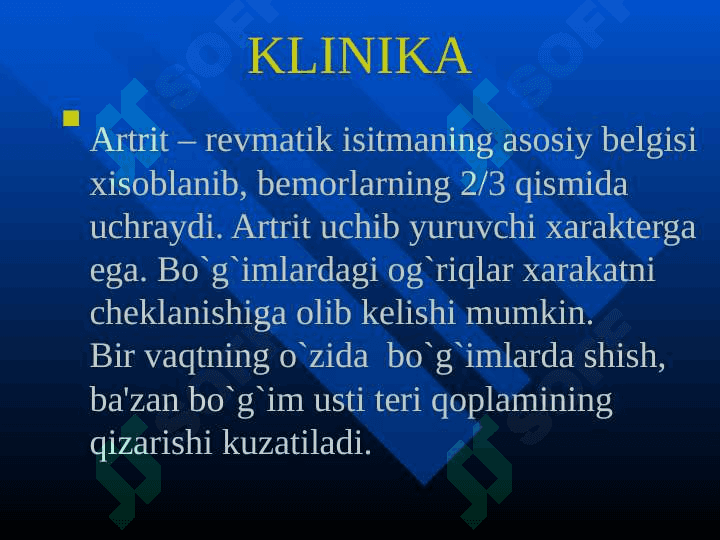 ORI – O'tkir revmatik isitma 7