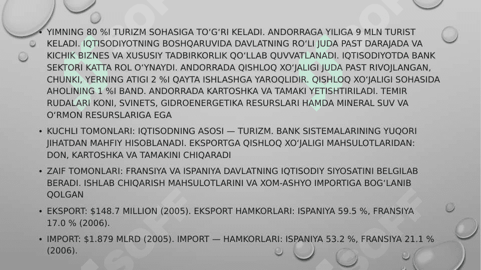 Andorra davlatining iqtisodiyot va biznes etikasi pptx 4