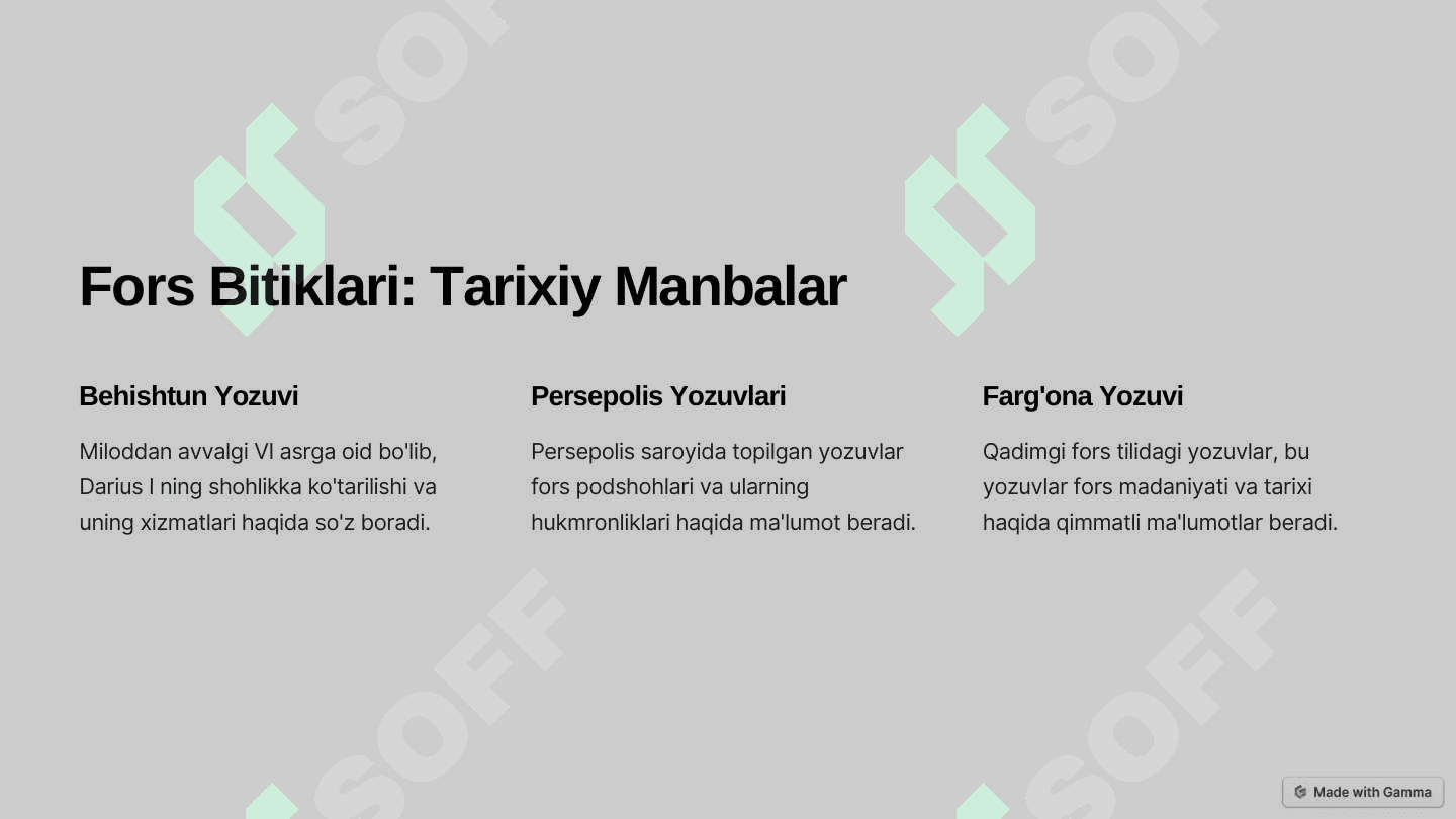 Qadimgi yunonlar va fors manbalari 2