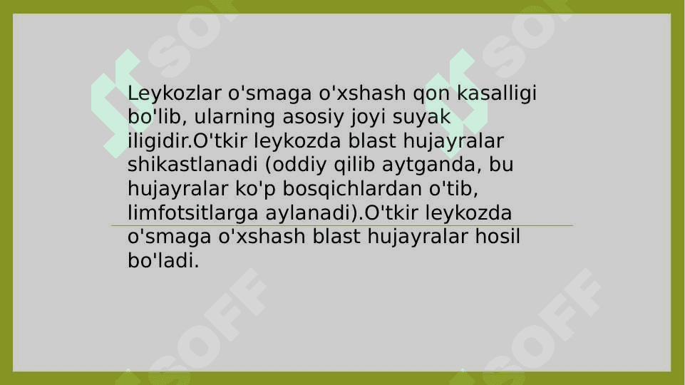 Qon kasalliklarida parodontda sodir bo'ladigan o'zgarishlar, klinik belgilari,
                  tashxisi, davosi. 4