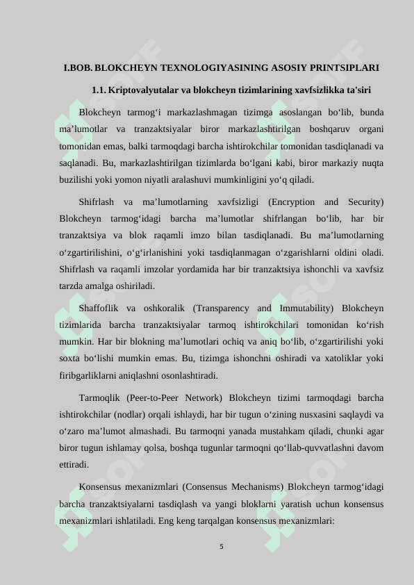 KRIPTOVALYUTALAR VA BLOKCHEYN ASOSIDA ISHLOVCHI TIZIMLAR UCHUN XAVFSIZLIK TAVSIYALARI. 5
