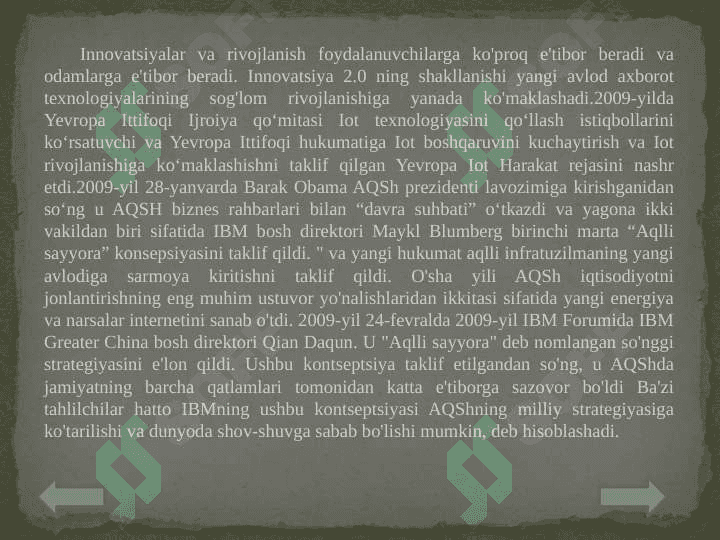 IOT TEXNOLOGIYASINI RIVOJLANTIRISH XUSUSIYATLARI 7