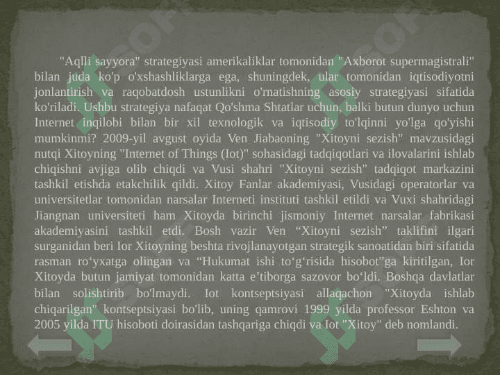 IOT TEXNOLOGIYASINI RIVOJLANTIRISH XUSUSIYATLARI 8