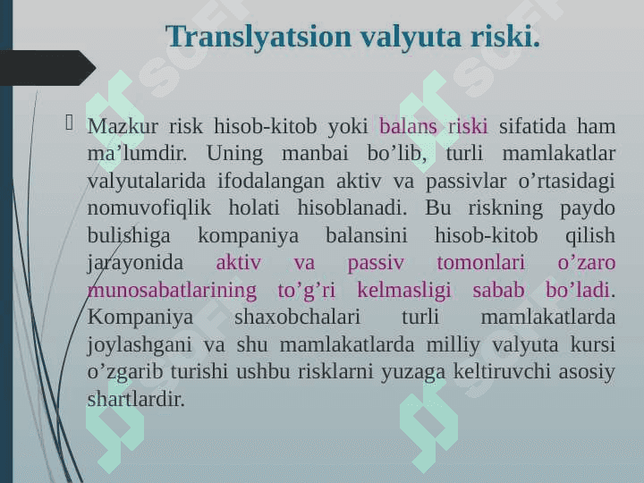 VALUTA RISKI 7