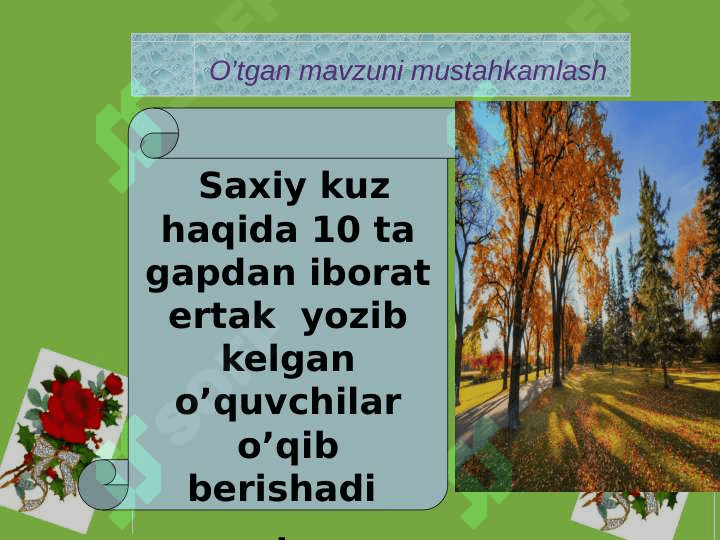 Unli tovushlar va harflar 3