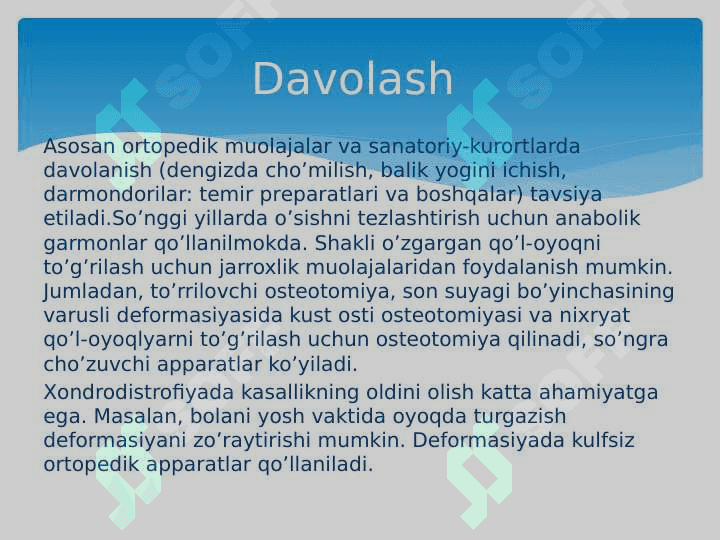 SUYAK VA BOʻGʻIMLARNING TIZIMLI KASALLIKLARI 4