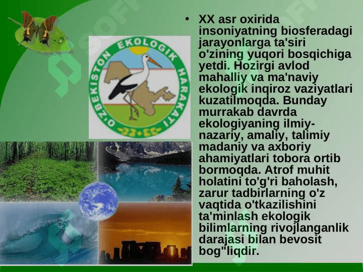 Ekologik tarbiyaning mazmun    mohiyati 3