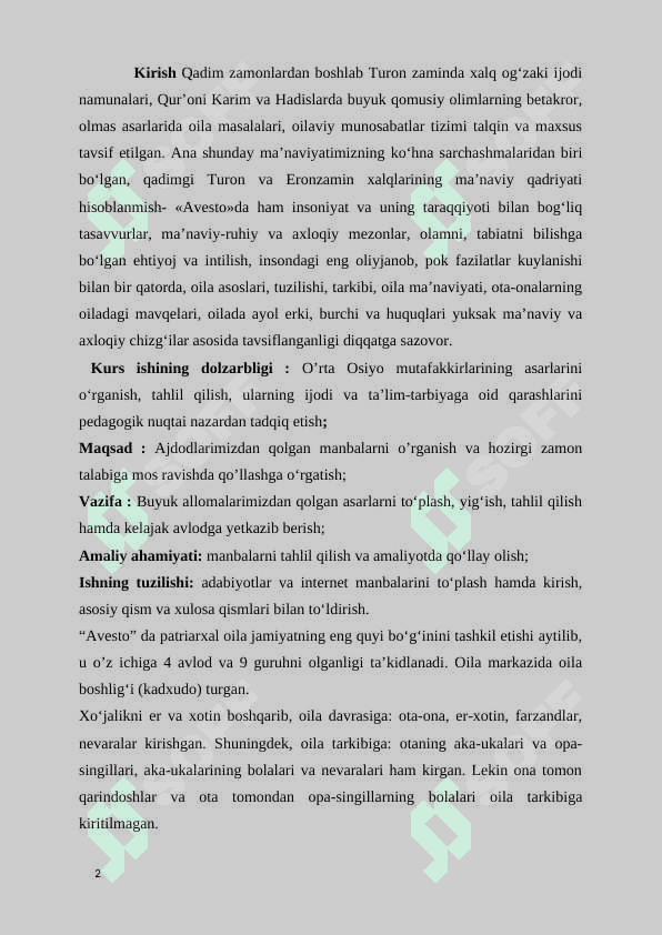 Qadimgi davrlarda o‘rta osiyoda oila tarbiyasiga oid qarashlar 2