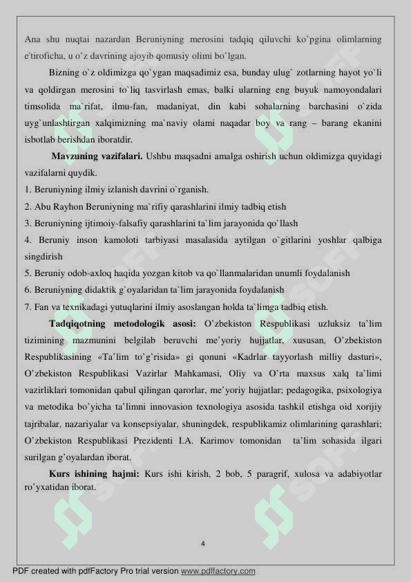 ABU RAYHON BERUNIYNING ILMIYMA` RIFIY QARASHLARI 4