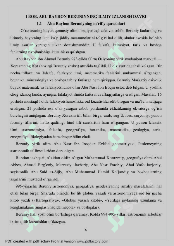 ABU RAYHON BERUNIYNING ILMIYMA` RIFIY QARASHLARI 5