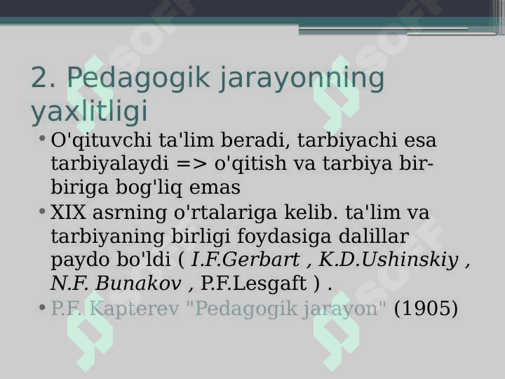 YAXLIT PEDAGOGIK JARAYON 6