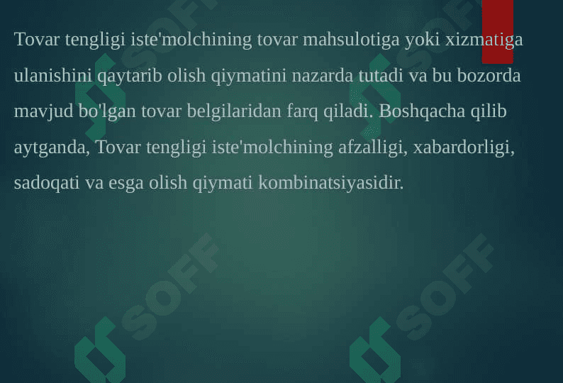 TOVAR BELGISI VA MARKIROVKALASH 8