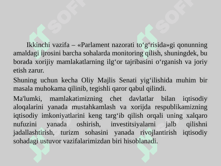 O'zbeksitonda mamlakat iqtisodiyotining modernizatsiya qilinishi, bank moliya tizimini mustahkamlash soliq tizimidagi amalga oshirilayotgan islohotlar 6