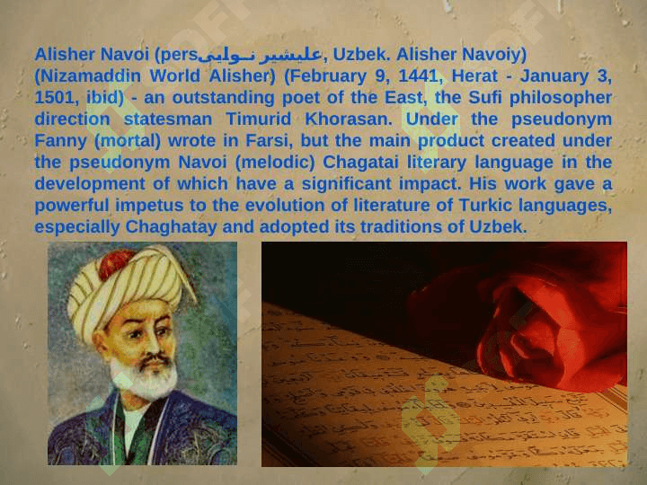UZBEK POETRY ALI-SHIR NAVA'I 4