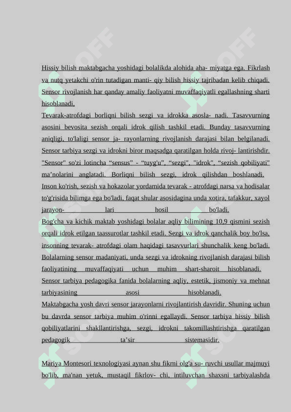 Maktabgacha yoshdagi bolalarning sensor tarbiyasi 2