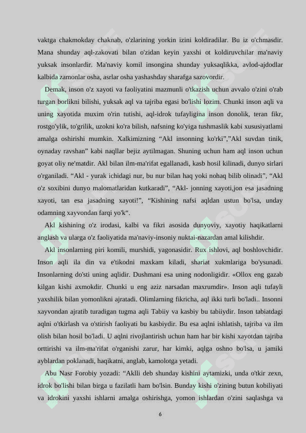 Maktabgacha ta‟limda aqliy tarbiya 6