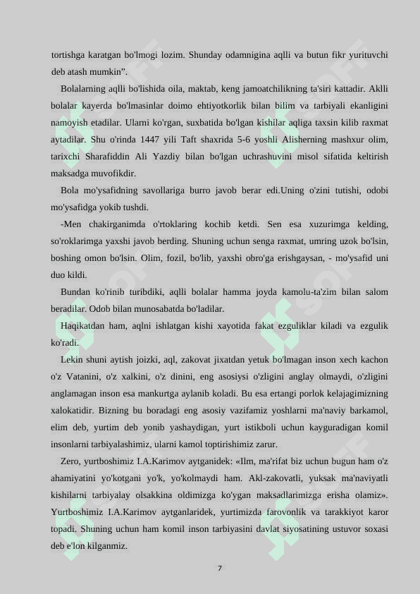 Maktabgacha ta‟limda aqliy tarbiya 7
