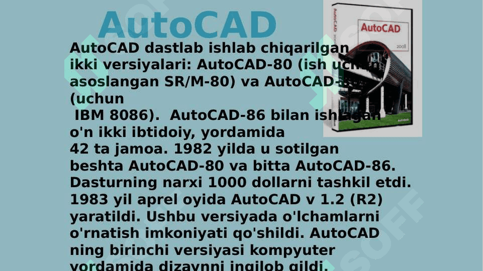 AutoCad 3D max dasturlari haqida malumot 4