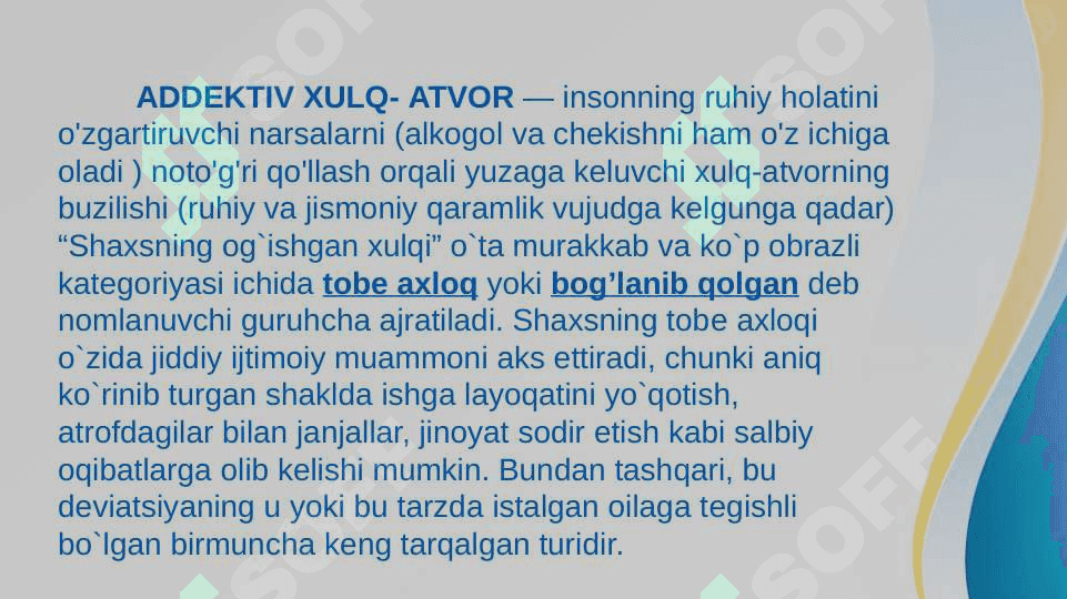 Addektiv xulq - atvor motivlari 3