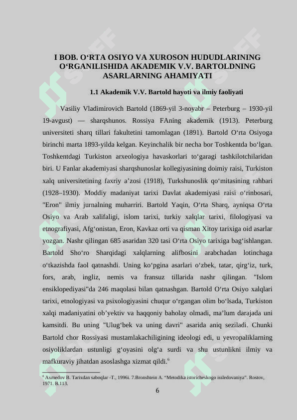 MARKAZIY OSIYO XALQLARINING MANBASHUNOSLIGI FANIDAN 6