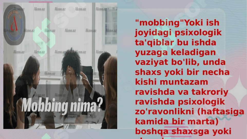 yoshlar orasida mobbing 2