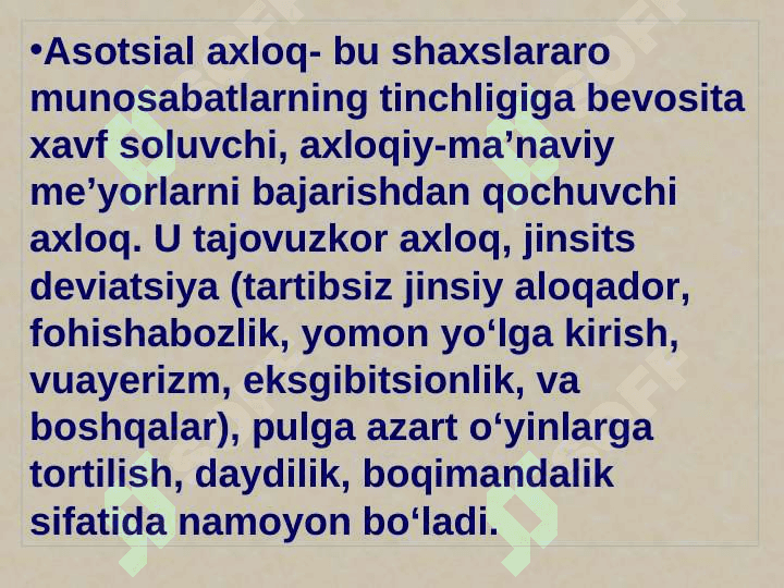 assotsial axloq ko`rinishla 3