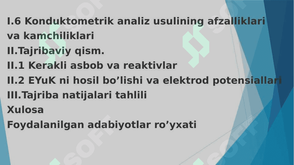 ELEKTRAKIMYOVIY ANALIZ USULLARI 2