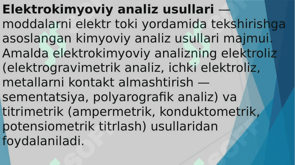 ELEKTRAKIMYOVIY ANALIZ USULLARI 3