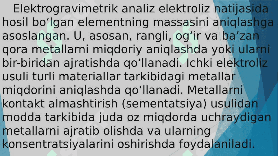 ELEKTRAKIMYOVIY ANALIZ USULLARI 4