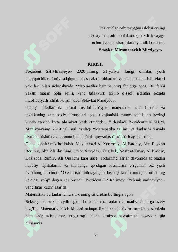 Darajali qatorlar 2