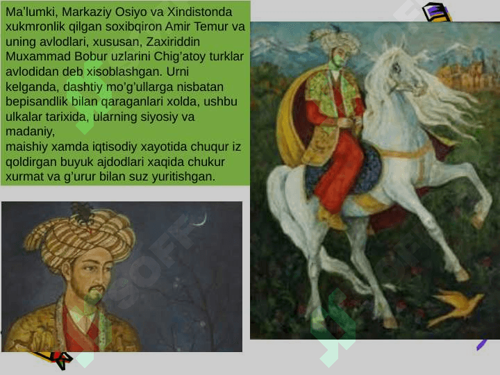 BOBURIYZODALAR ASARI 5