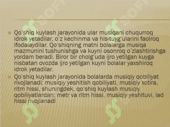Bolalar musiqiy cholg’ularida ijro etish 4