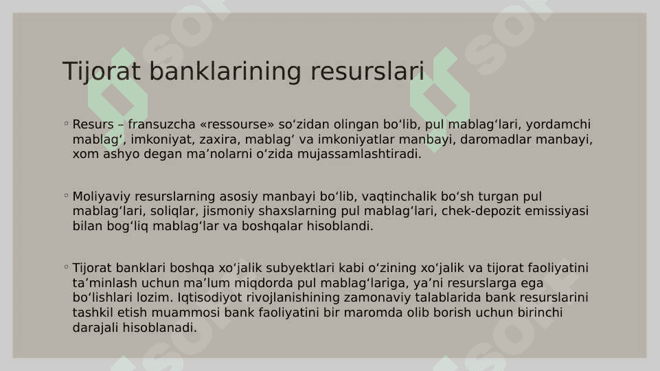 Tijorat  banklarining jalb  qilingan mablag’lari 2