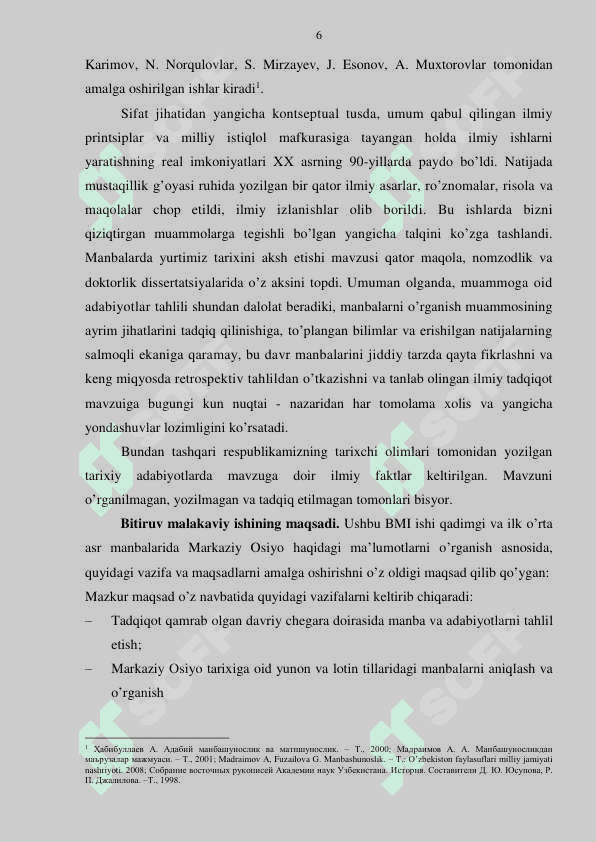MARKAZIY OSIYO TARIXIGA OID QADIMGI VA ILK O’RTA ASRLAR TARIXI MANBALARI 5