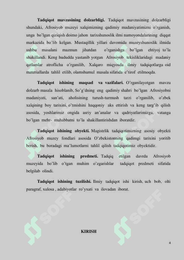 O’zbekiston qadimgi tarixini o’rgnishda Afrosiyob muzey fondlaridan foydalanish 4