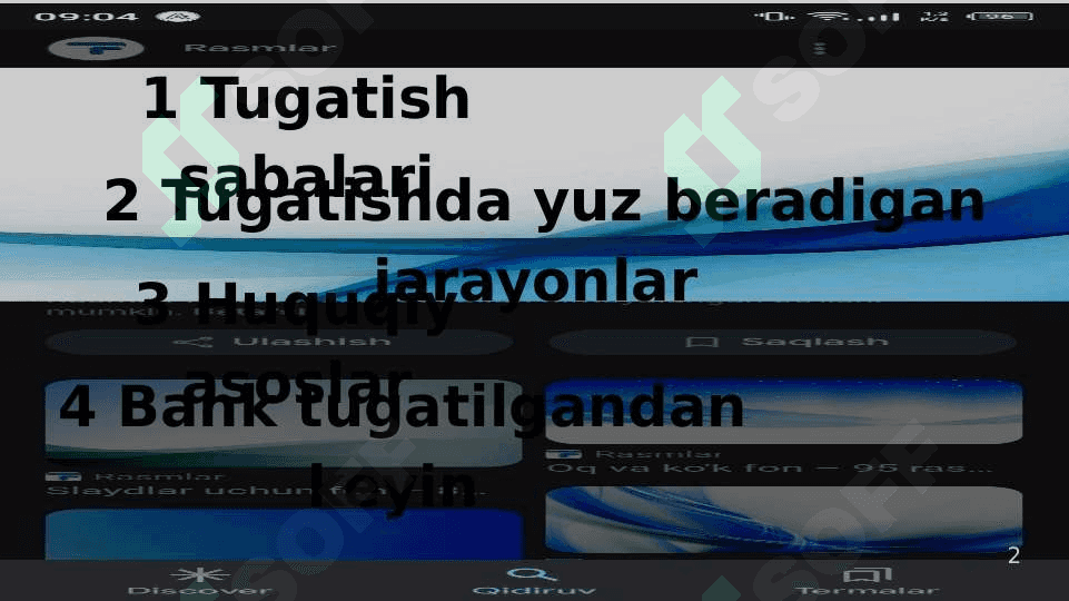 Tijorat banklarini tugatish 2