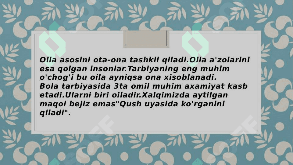 oila va farzand tarbiyasi 6