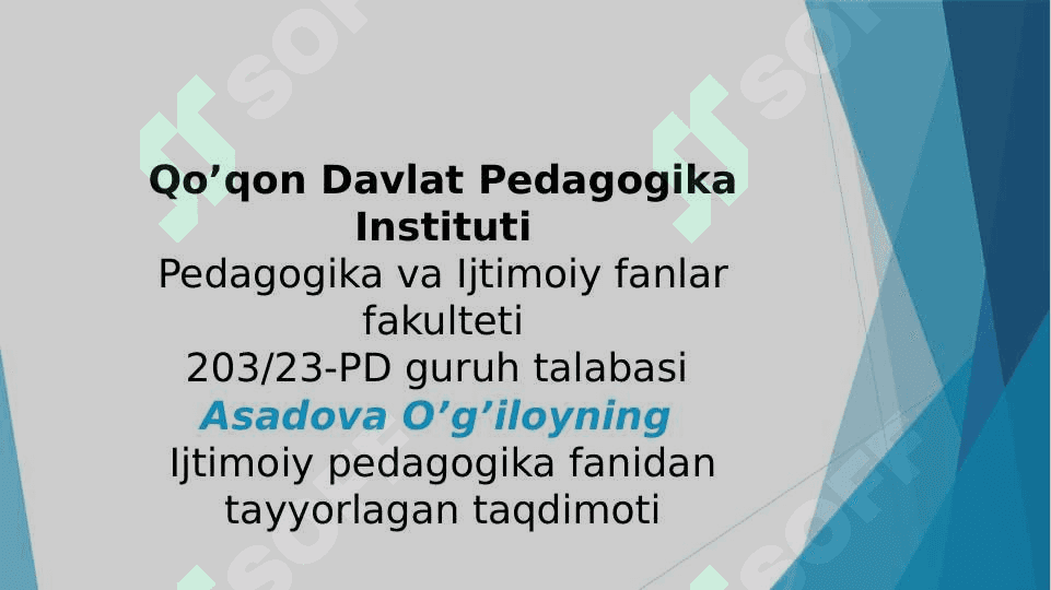 Ijtimoiy pedagogikada me`yordan chekingan o'smirlar bilan olib boriladigan ish shakllari, metodlari va vositalari 2