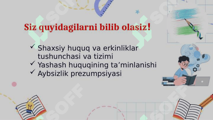 SHAXSIY HUQUQ VA ERKINLIKLAR 3