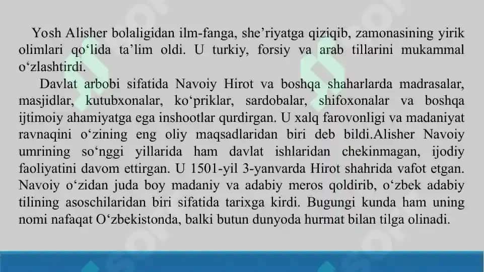 Alisher Navoiy. Taqdimot 10 bet. 3