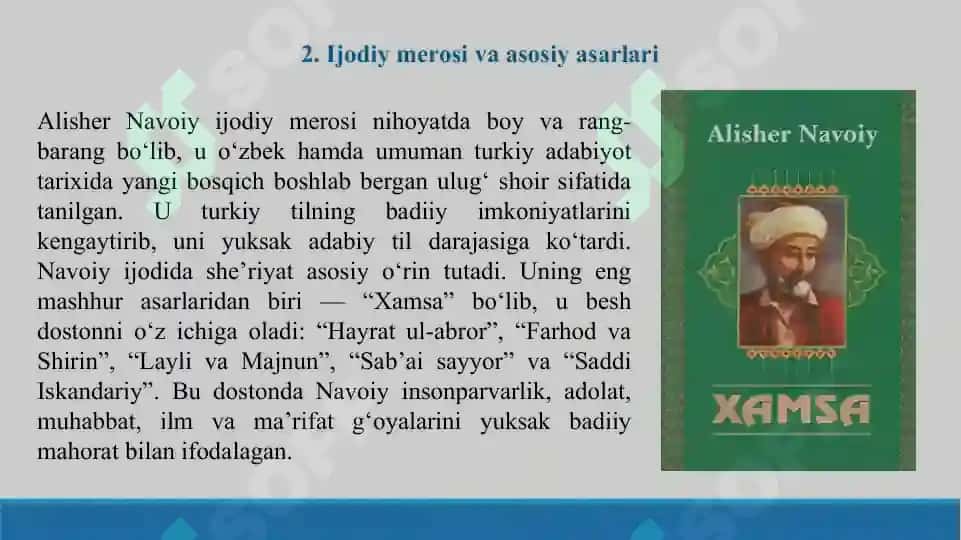 Alisher Navoiy. Taqdimot 10 bet. 4