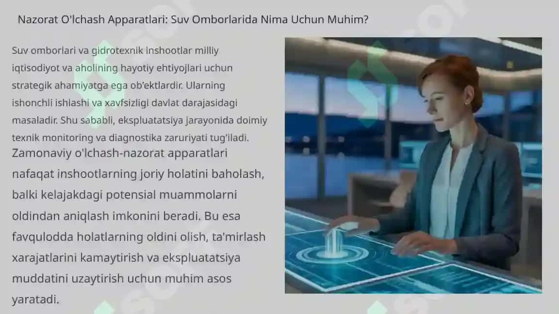 Suv Omboridagi Inshootlarga Ekspluatatsiya Paytida Nazorat: O'lchash Apparatlari Yordamida Samarali Monitoring 2