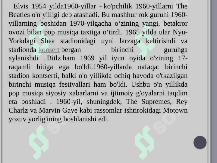 Pop musiqasining rivojlanish bosqichlari 4