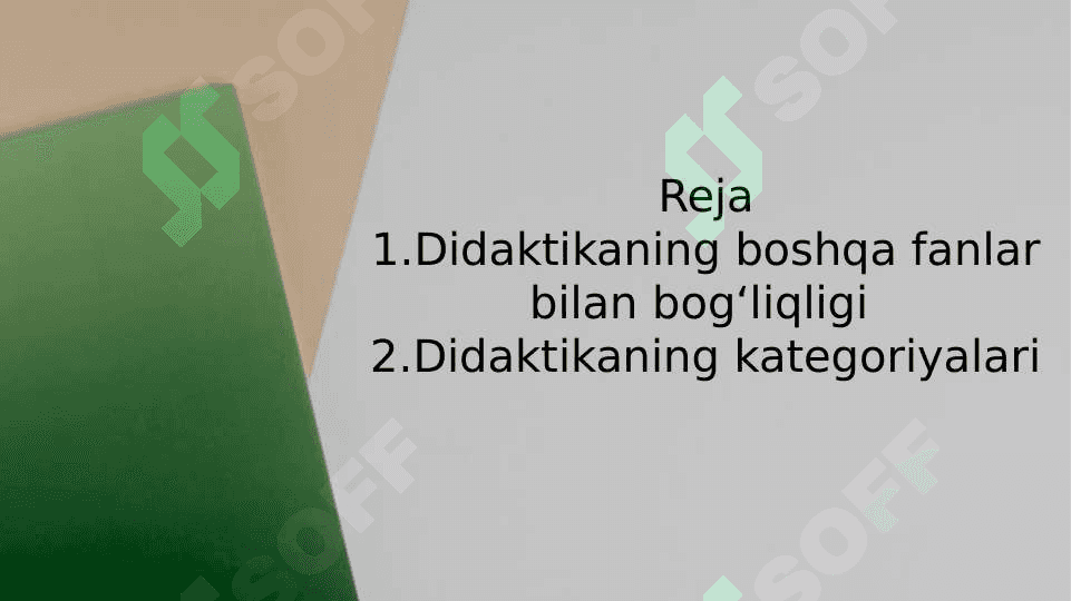 Boshlangʻich taʼlim nazariyasi.Didaktika taʼlim nazariyasi sifatida  Didaktikaning paydo boʻlishi va rivojlanishi 2