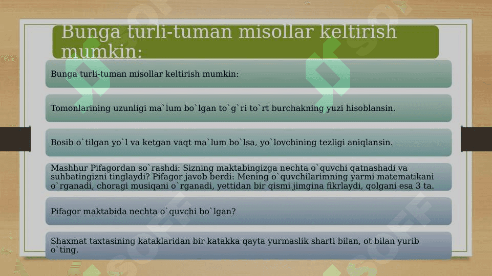Hisoblash texnikasida  axborotni qayta ishlashning arifmetik asoslari. 4