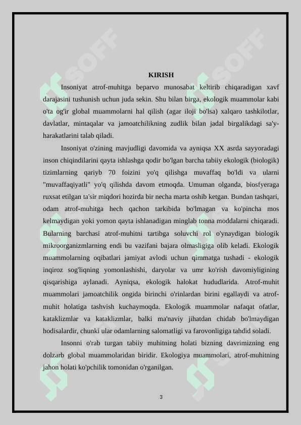 Ekologik muammolar 2