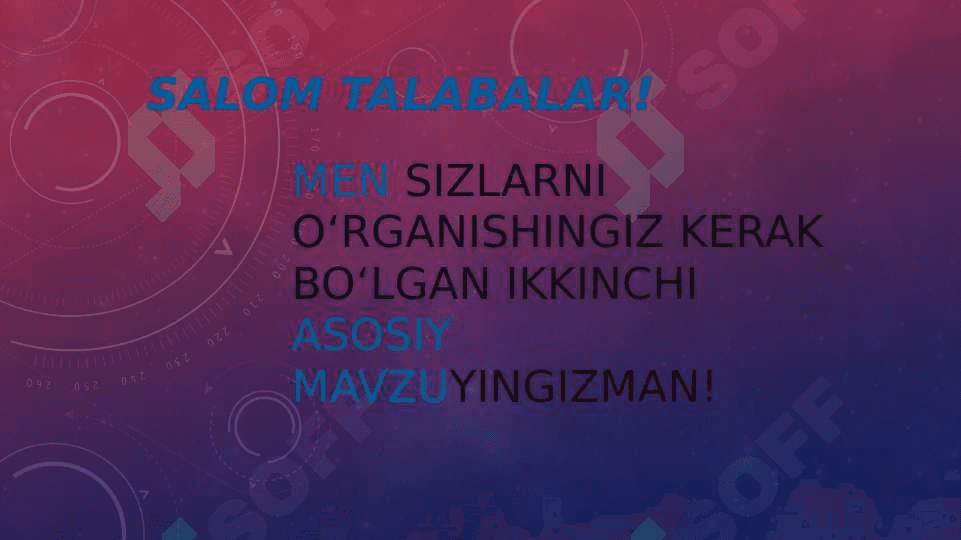 O‘zgaruvchilarga qiymat kiritish va chiqarish operatorlari. pptx 2
