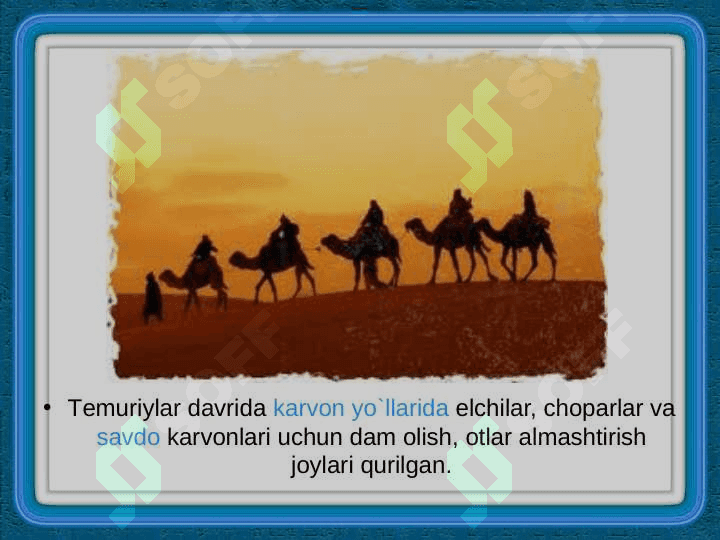 TEMUR VA TEMURIYLAR DAVRI ME’MORCHILIGI 6