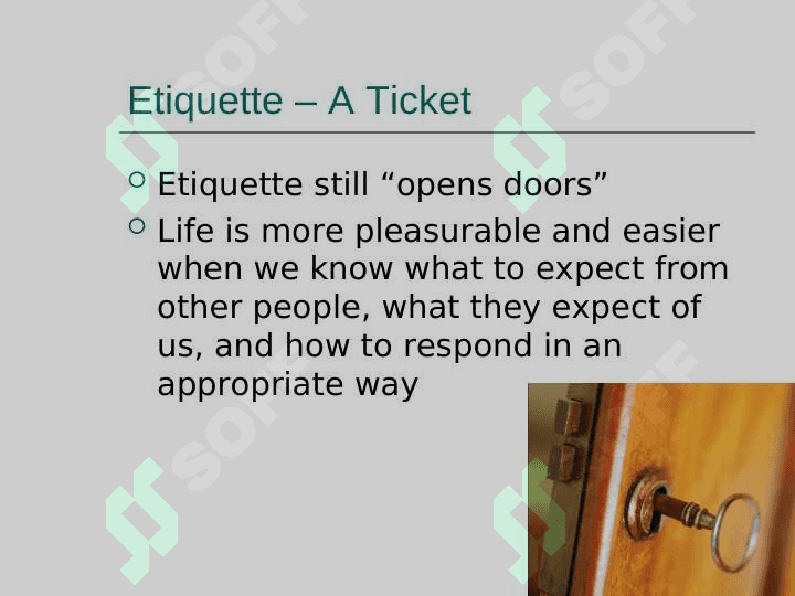 WHAT IS ETIQUETTE 7